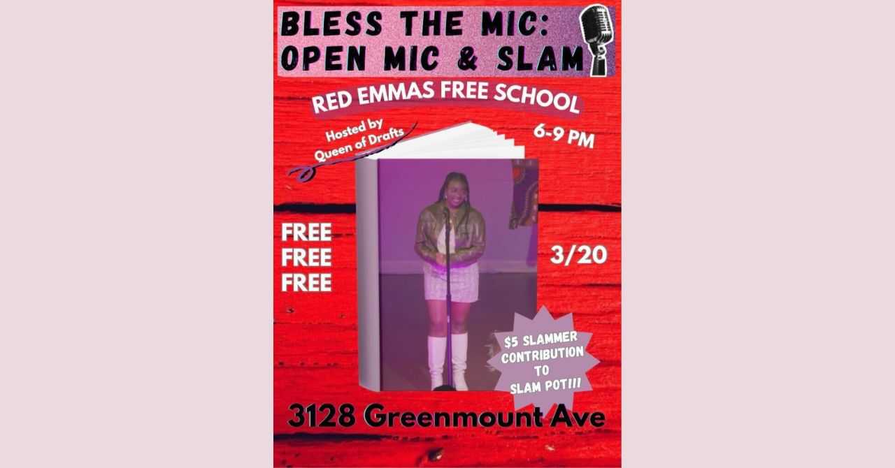 Bless the Mic: Open Mic & Slam with Queen of Drafts March 2026