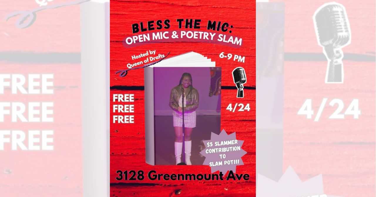 Bless the Bless the Mic: Open Mic & Slam with Queen of Drafts April 2026