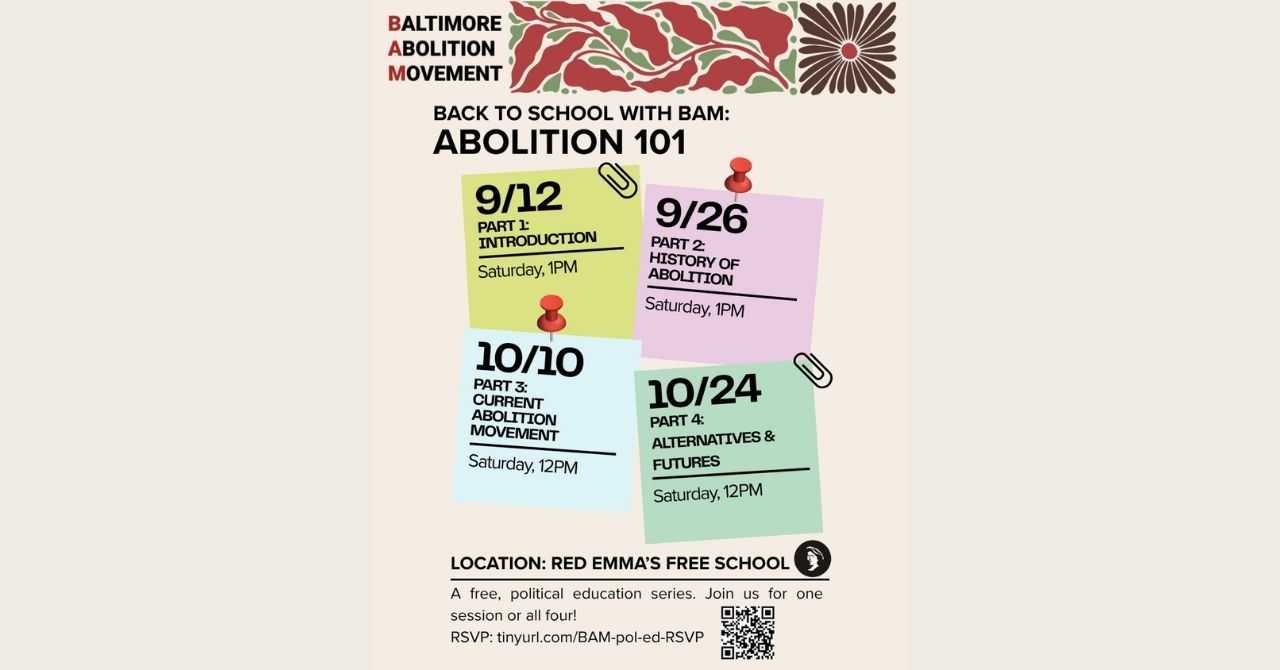 Back to School with BAM: Abolition 101, Part 1 (Introduction)