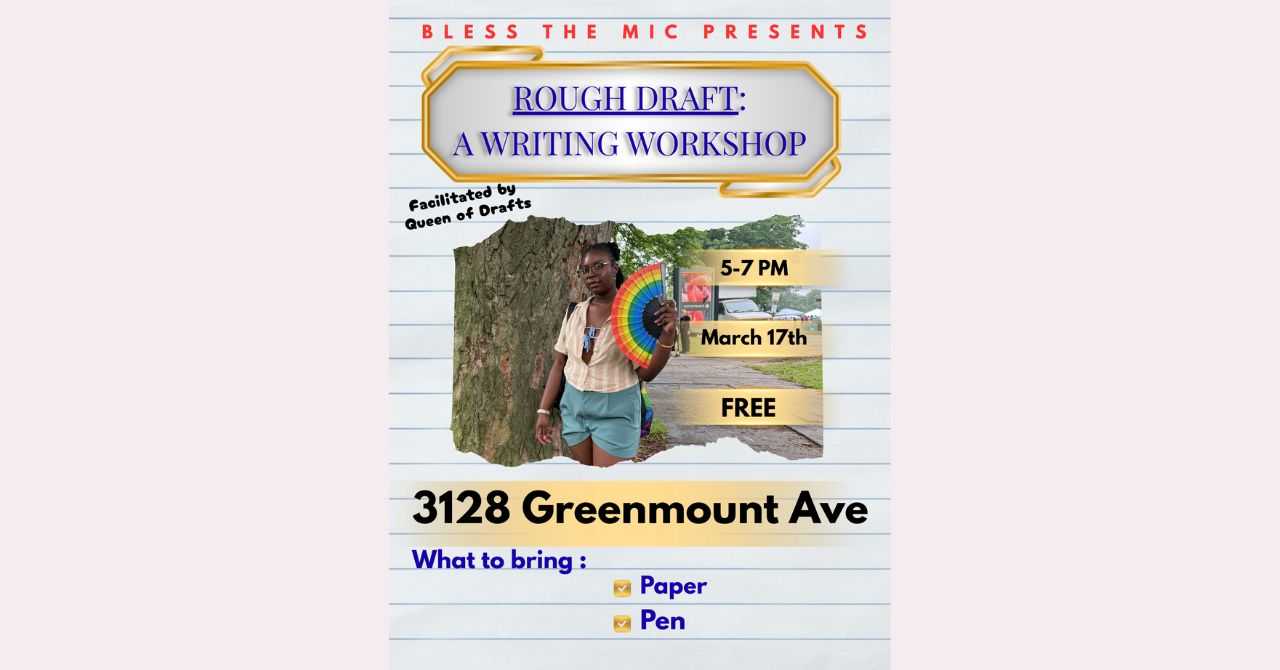 Rough Draft: A Writing Workshop with Queen of Drafts March 2026 