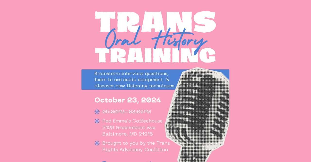 Trans Oral History Training